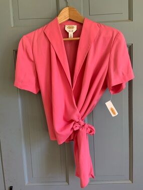 Talbots Silk Wrap Shirt 8